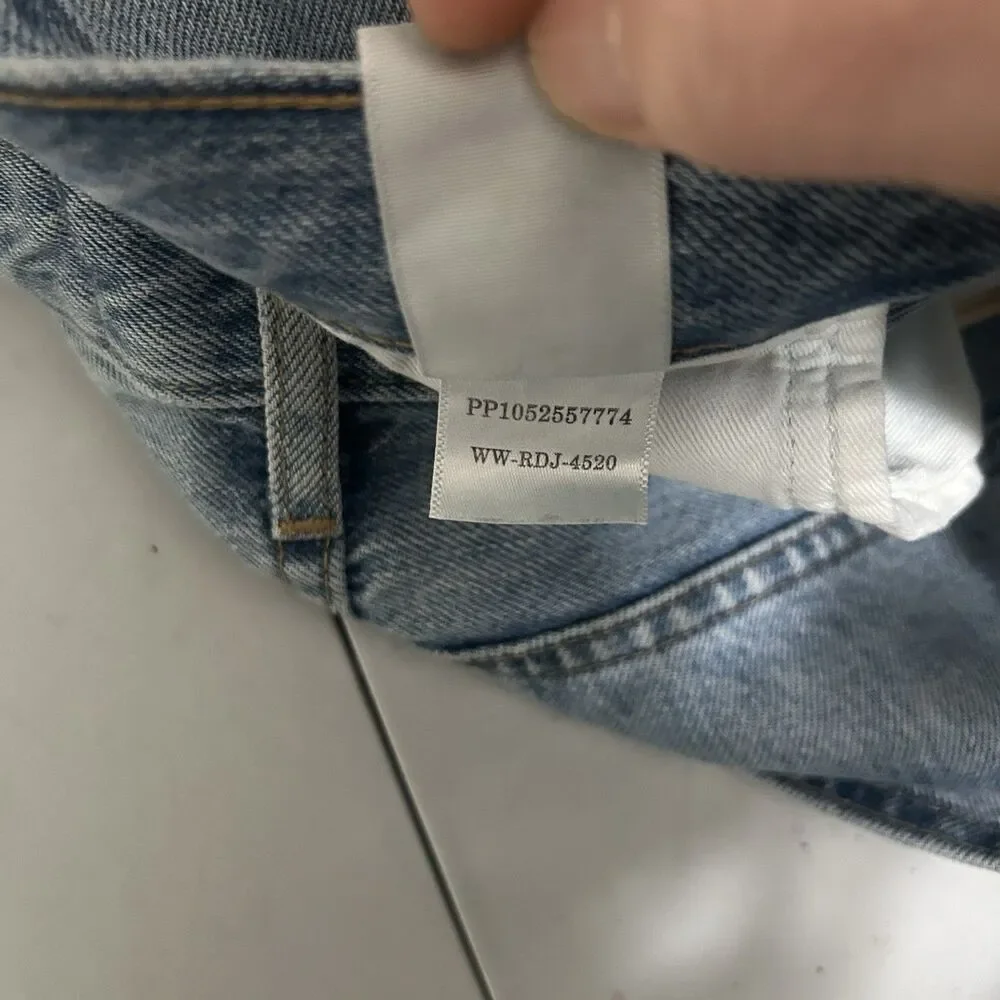 Everlane 90s Cheeky Jean Crop Organic Cotton Light Wash Size 30